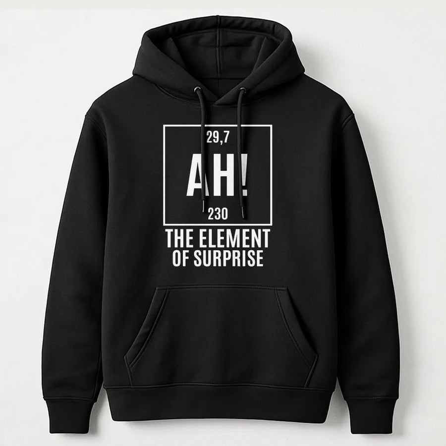 Element of Surprise Shirt | Funny Chemistry Periodic Table Graphic Tee | Premium Soft Cotton | Geek Humor Gift for Science Teacher or Student