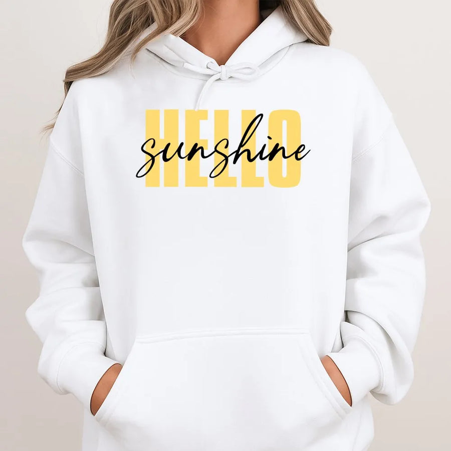 Hello Sunshine Shirt | Cute Summer Graphic Tee with Sunny Vibe | Premium 100% Cotton Top | Beach Trip & Family Vacation Outfit Gift