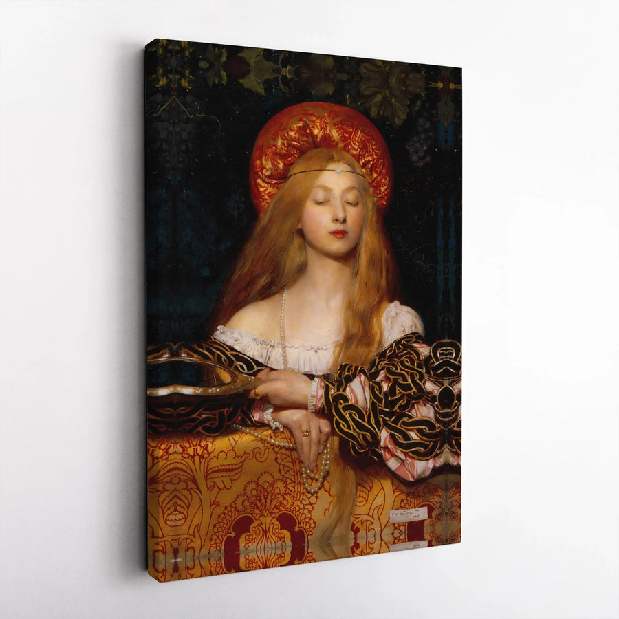 Vanity by Frank Cadogan Cowper Canvas Print | Pre-Raphaelite Fine Art Wall Decor | Gallery-Quality 1.25" Profile | Classic Romantic Gift for Art Lovers