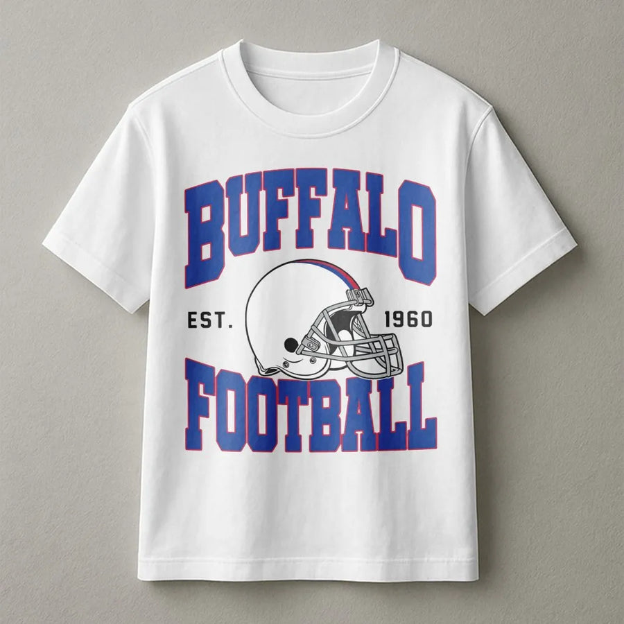 Buffalo Football Vintage T-Shirt, Buffalo Bill T-Shirt, Buffalo New York, Buffalo Bill Fan Gift, Sunday Football