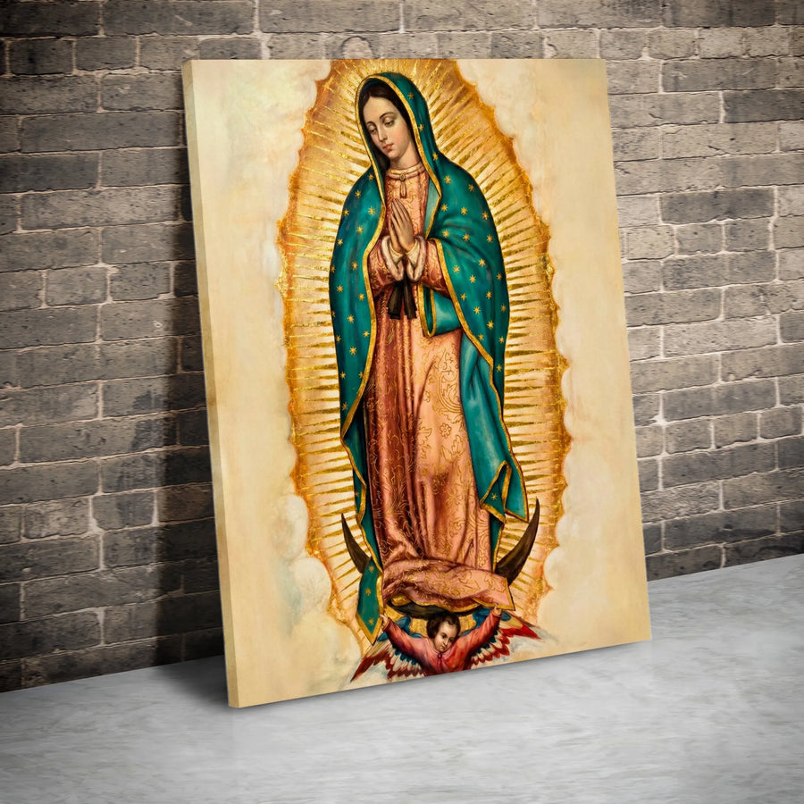 Our Lady of Guadalupe Canvas Wall Art | Virgen de Guadalupe Sacred Art | Premium Gallery Wrapped Canvas | Catholic Home Decor Religious Gift