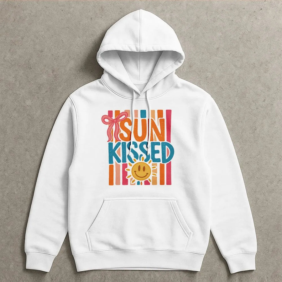 Sunkissed Summer Hoodie | Trendy Beach Life Graphic | Soft Cotton Blend Pullover | Vacation Gift For Her