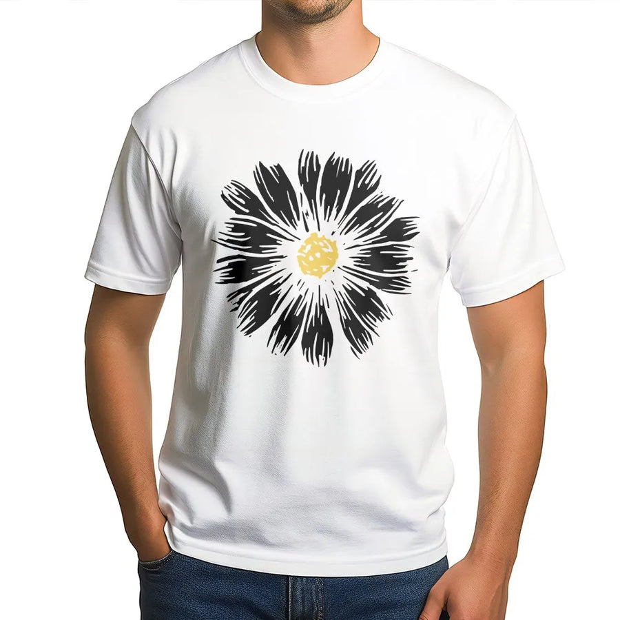 Daisy T-Shirt | Boho Wildflower Graphic | Premium Cotton Blend | Aesthetic Gift for Plant Lovers and Gardeners