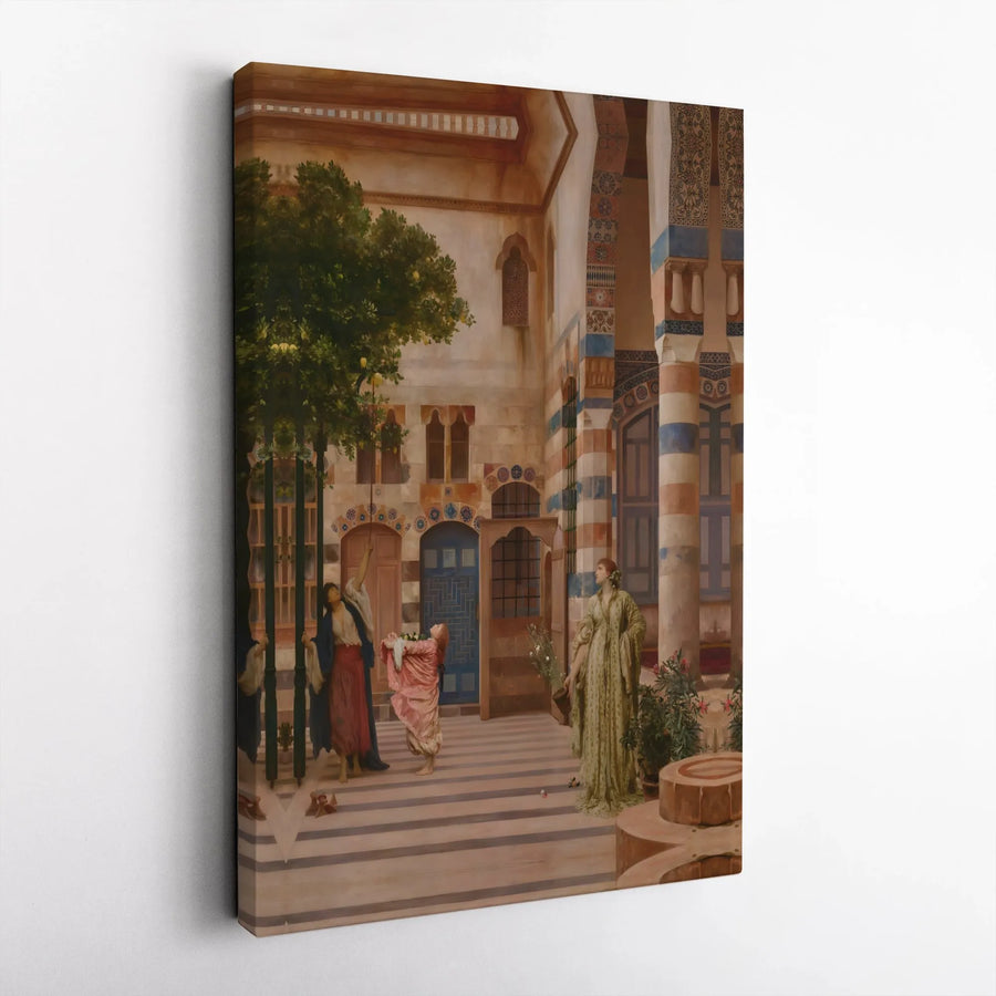 Lemon Gatherers by John Frederick Lewis | Orientalist Art Canvas Print | Gallery-Quality 1.25-Inch Profile | Classic Fine Art Home Decor