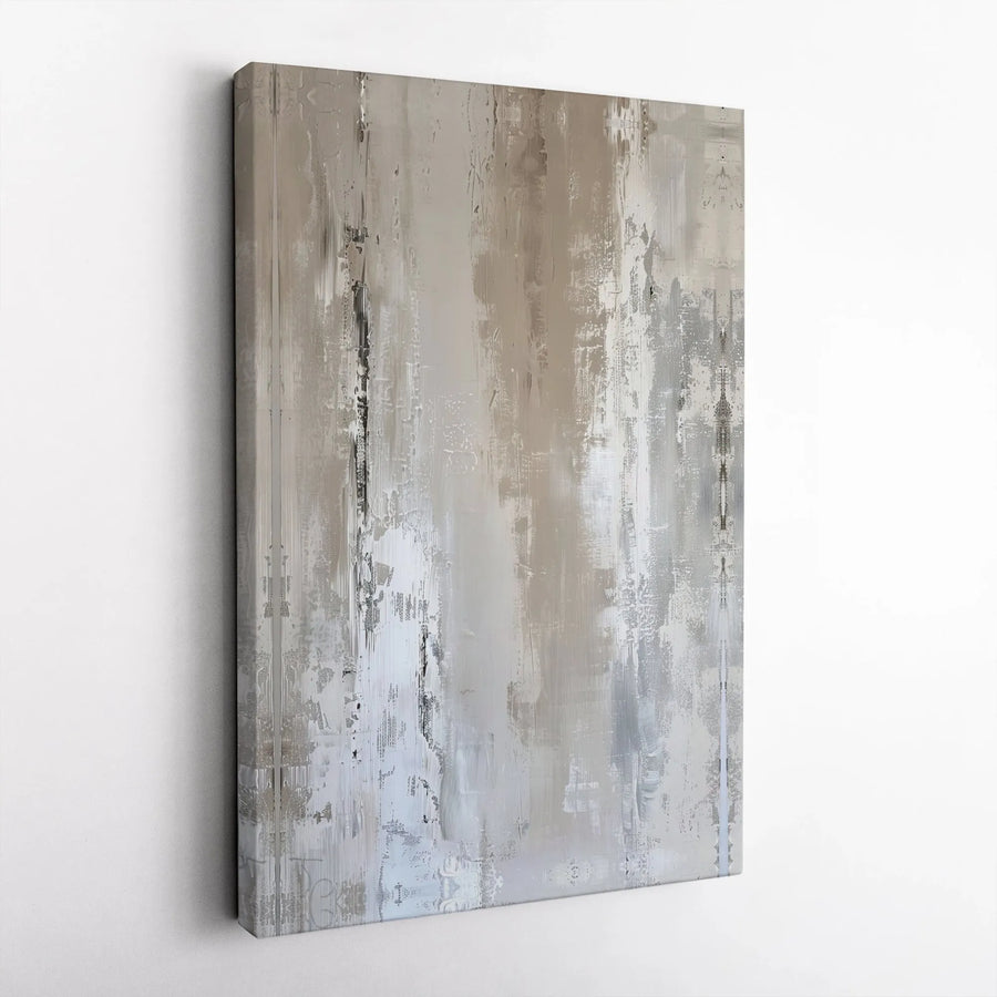 Abstract Canvas Wall Art | Textured Neutral Painting Print | Premium Gallery Canvas | Modern Living Room Decor Gift