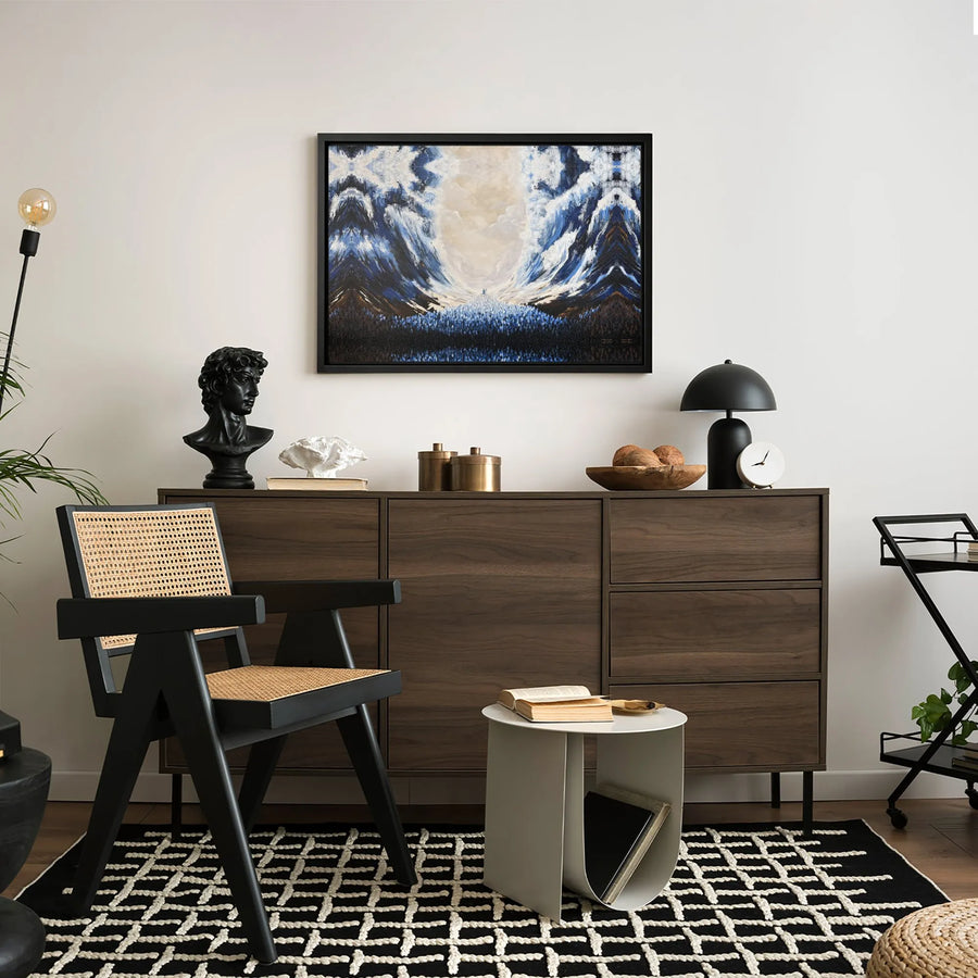 Moses Parting The Red Sea Canvas Print | Abstract Biblical Wall Art | 1.25-Inch Gallery Wrap | Spiritual Home Decor Gift