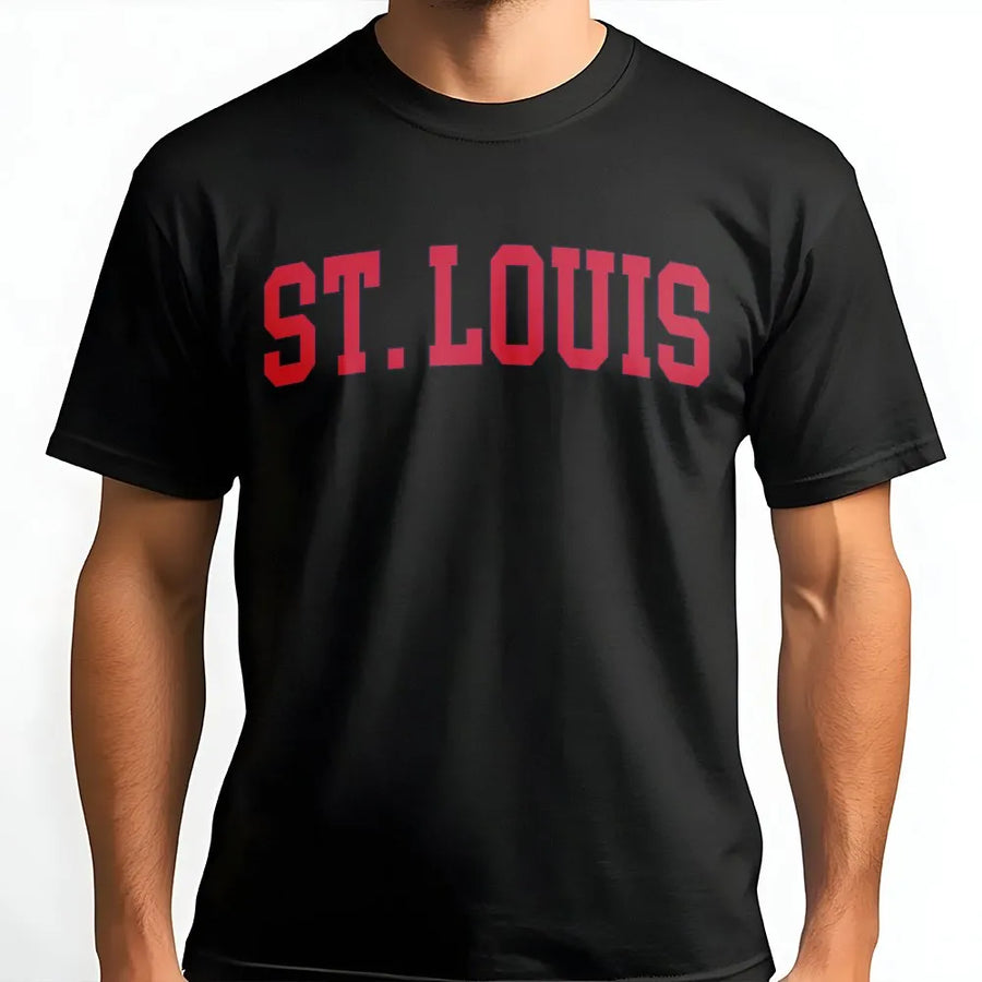 St. Louis T-Shirt | Vintage Varsity College Sweatshirt | Premium Cotton Blend | City Pride Apparel Gift for Men & Women