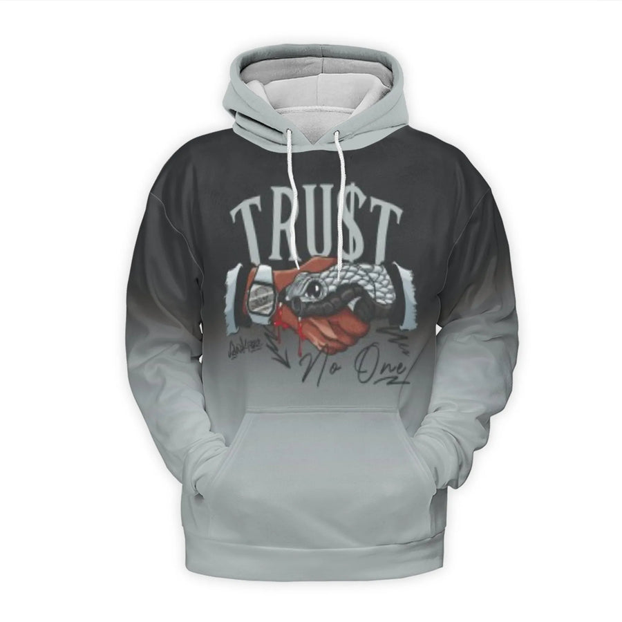Trust No One Hoodie | Snake Handshake Graphic Sweatshirt | Premium Polyester Fleece Pullover | Streetwear Aesthetic Gift for Him & Her