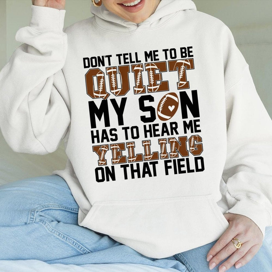 Football Mom Hoodie | Funny Game Day Quote Design | Cotton-Blend Premium Quality | Gift for Proud Sports Mom