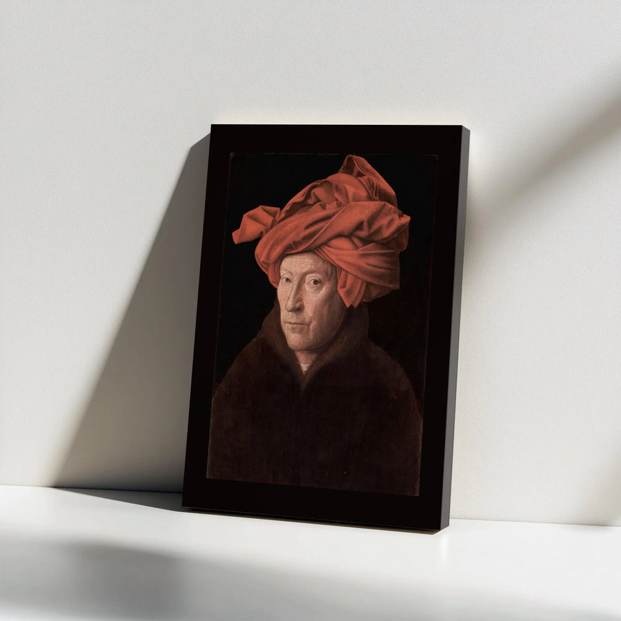 Jan van Eyck Portrait Canvas Print | Northern Renaissance Art Reproduction | Premium Gallery Quality Canvas | Classic Home Decor Gift for Art Lovers