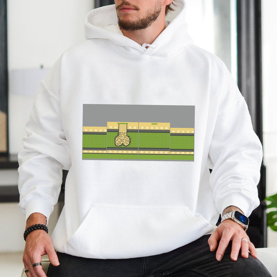 Funny Meme Ugly Christmas Hoodie | Hilarious Pixel Art Novelty Design | Premium Cotton Blend Comfort | Adult Unisex Holiday Party Gift
