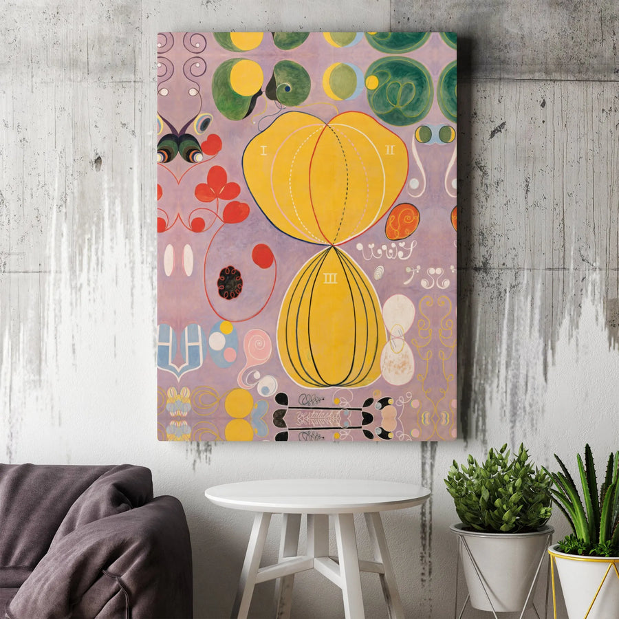 Hilma af Klint The Ten Largest No 7 Canvas Art | Abstract Spiritual Wall Decor | Premium Gallery Wrap Print | Modern Living Room Gift