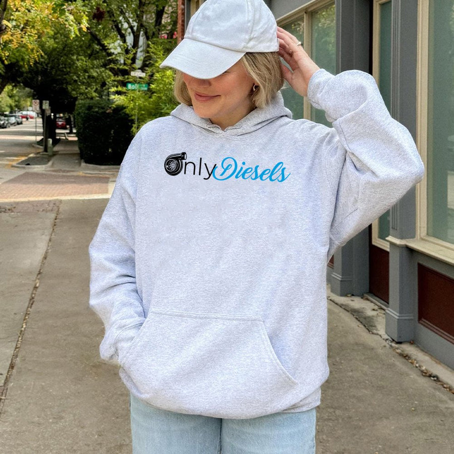 Only Diesels Turbo Hoodie | Automotive Mechanic Graphic Design | Premium Cotton-Blend Pullover | Gift for Truck Driver and Diesel Enthusiast