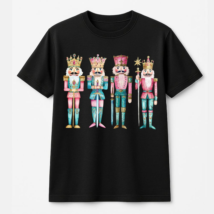 Nutcracker Christmas T-Shirt | Watercolor Holiday Soldier Art | Premium 100% Cotton Tee | Festive Winter Gift for Women & Nutcracker Collectors