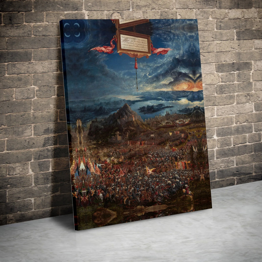 The Battle Of Alexander At Issus Canvas Print | Albrecht Altdorfer Renaissance Wall Art | Gallery Quality Museum Decor | Premium Historical Gift
