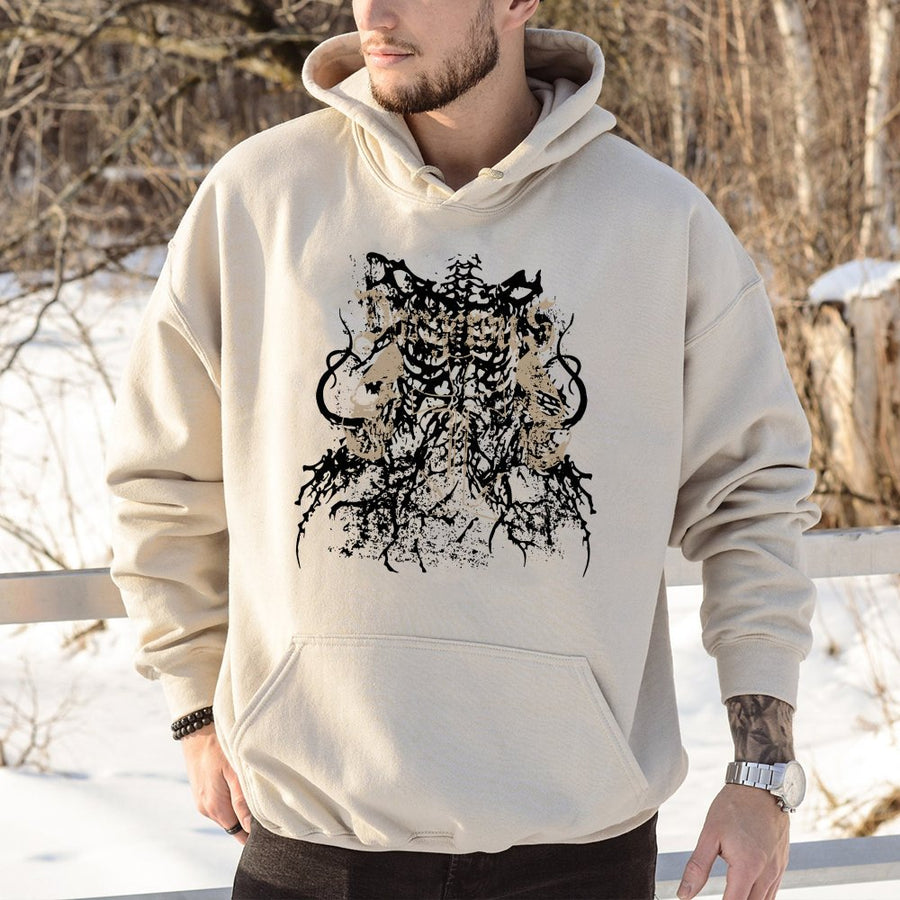 Dangerous Skull Cross Hoodie | Vintage Grunge Aesthetic | Premium Cotton Blend | Unisex Gothic Streetwear Gift for Emo Punk Rock Fans