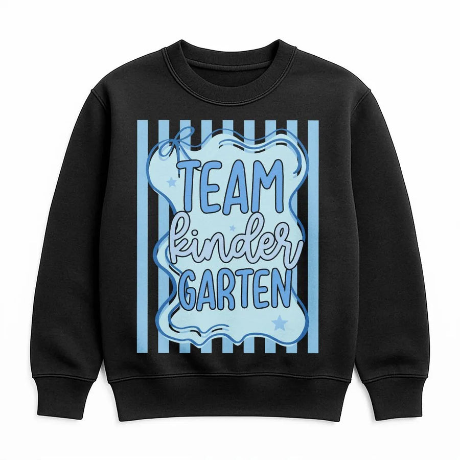 Team Kindergarten Sweatshirt | Cute Back to School Grade Level Shirt | Soft Cotton Blend | First Day of School Gift for Teachers