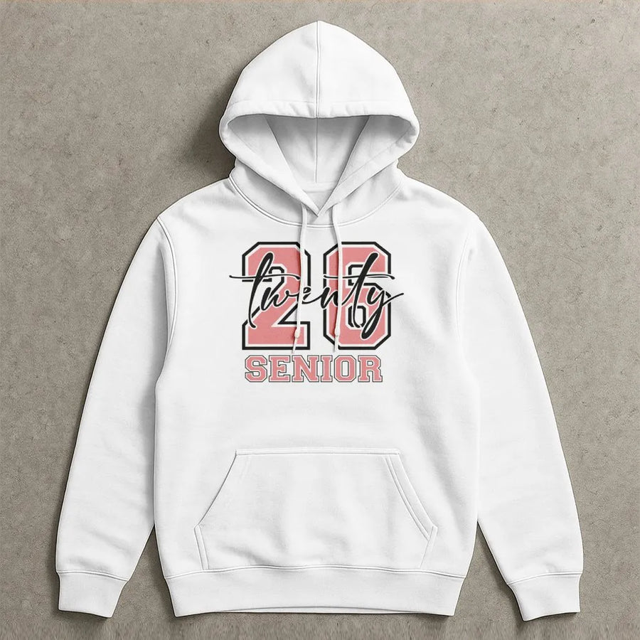 Class of 2026 Hoodie | Varsity Font Senior 26 Design | Premium Cotton Blend Sweatshirt | Graduation Gift for High School or College Seniors