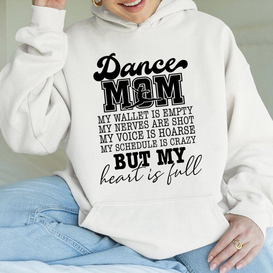 Dance Mom Hoodie | Funny Ballet Dancer Parent Quote | Premium Cotton-Blend Sweatshirt | Gift for Dance Studio Moms