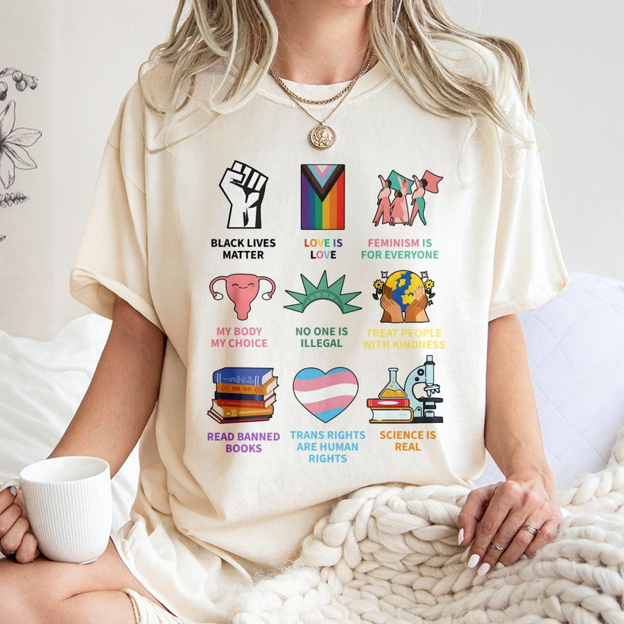 Social Justice Graphic T-Shirt | Human Rights Equality Activism Design | 100% Cotton Premium Tee | Empowering Apparel For Men And Women