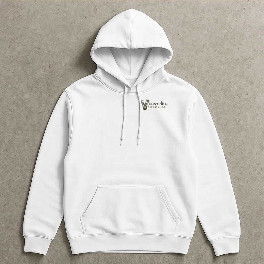 Hunting Season Hoodie | Minimalist Deer Graphic Pullover | Soft Cotton Blend | Gift for Hunter, Outdoorsman Apparel