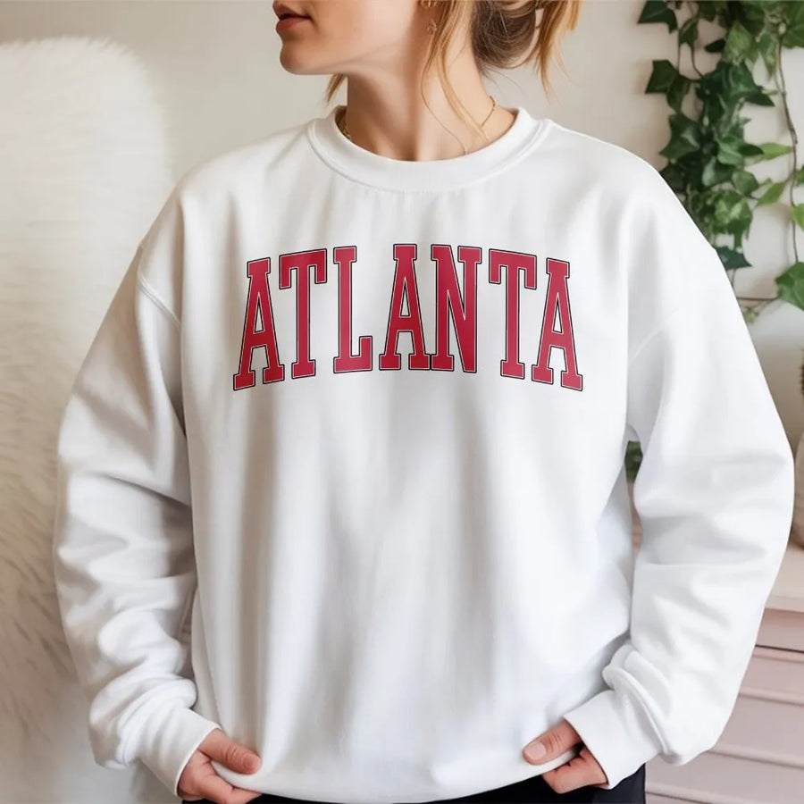 Atlanta Sweatshirt | Vintage Georgia Collegiate Crewneck | Premium Unisex Pullover | City Pride Souvenir Gift for Men and Women