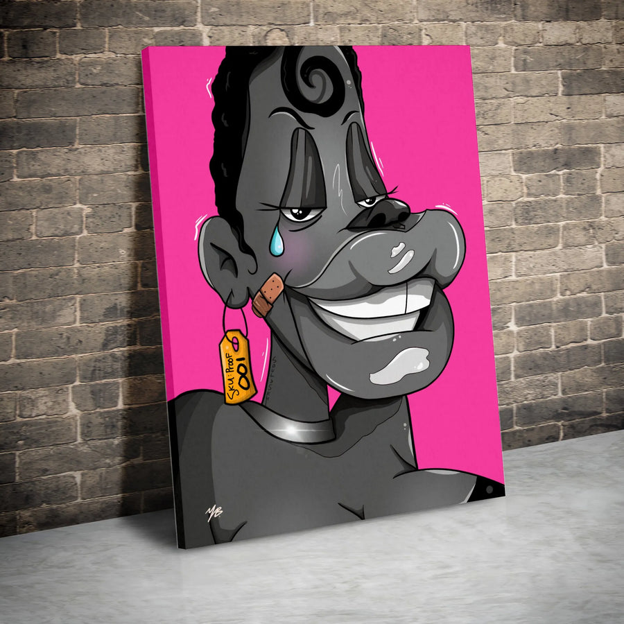 Urban Pop Art Canvas Wall Art | Graffiti Style Character Portrait | Premium High-Resolution Print | Modern Home Decor Gift