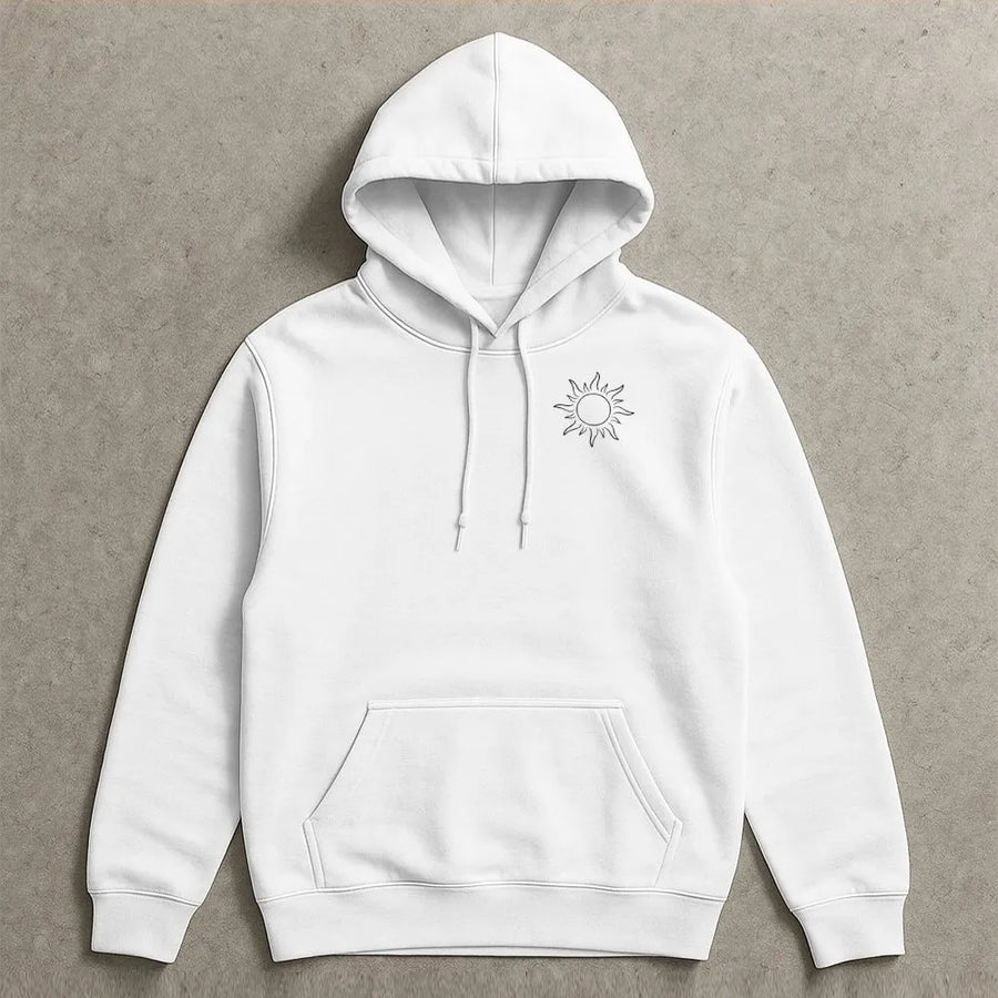 Boho Sun Graphic Hoodie | Minimalist Aesthetic Pocket Tee | Premium Comfort Colors Cotton | Vintage Summer Outfit Gift for Her