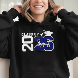 Class Of 2026 Senior Hoodie | Graduation School Spirit Apparel | Premium Cotton Blend | Unisex Gift For High School And College Graduates