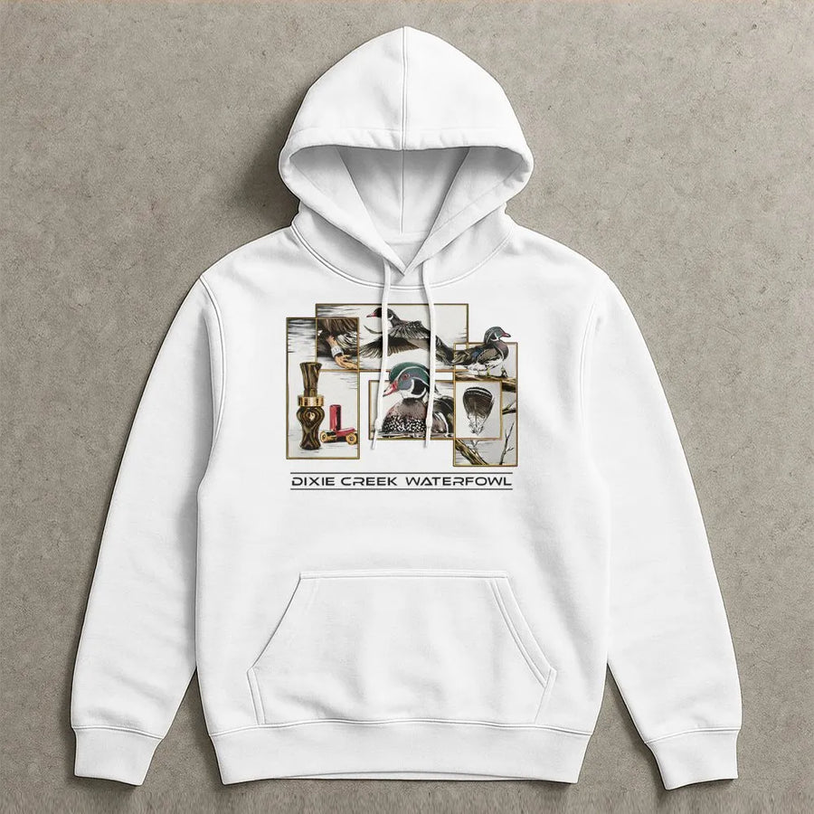 Duck Hunting Hoodie | Detailed Waterfowl Art Design | Premium Cotton Blend | Gift for Outdoor Enthusiasts & Hunters