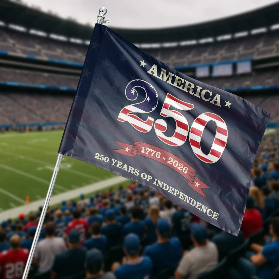 America 250th Anniversary House Flag | 1776-2026 Commemorative Design | Premium Double-Sided Fabric | Patriotic Yard Decor & Collector's Gift