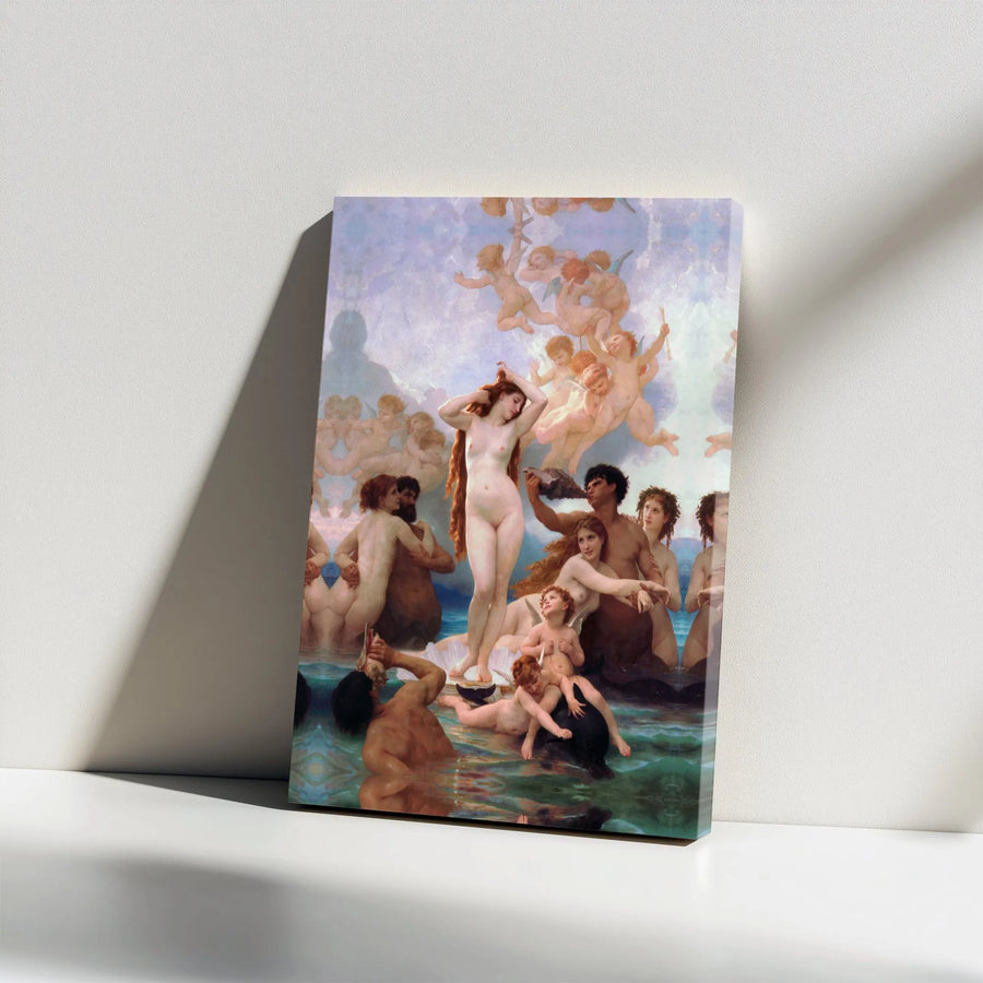 The Birth of Venus Canvas Wall Art | Alexandre Cabanel Masterpiece Print | Gallery Wrapped 1.25 Inch Wood Frame | Classic Fine Art Decor for Home