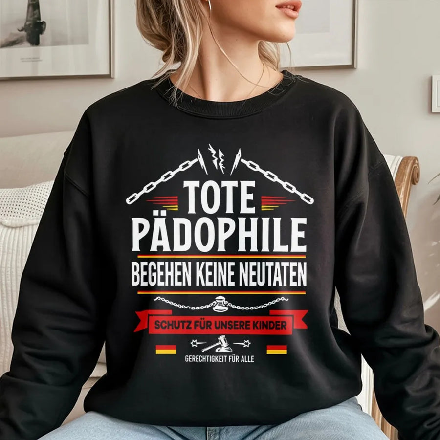 Statement Spruch Sweatshirt | Schutz für Unsere Kinder Design | Premium Unisex Pullover | Politisches Geschenk für Männer und Frauen