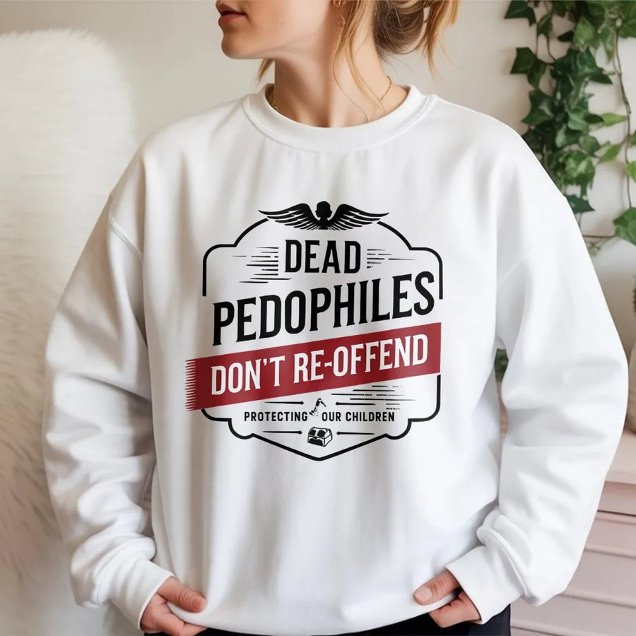 Protecting Our Children Sweatshirt | Anti-Predator Message Graphic | Premium Cotton Blend Crewneck | Unisex Advocacy Apparel Gift
