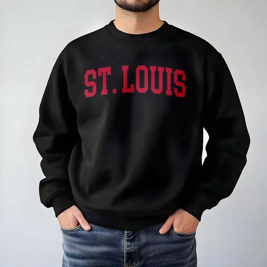 St. Louis Sweatshirt | Vintage Varsity College Sweatshirt | Premium Cotton Blend | City Pride Apparel Gift for Men & Women