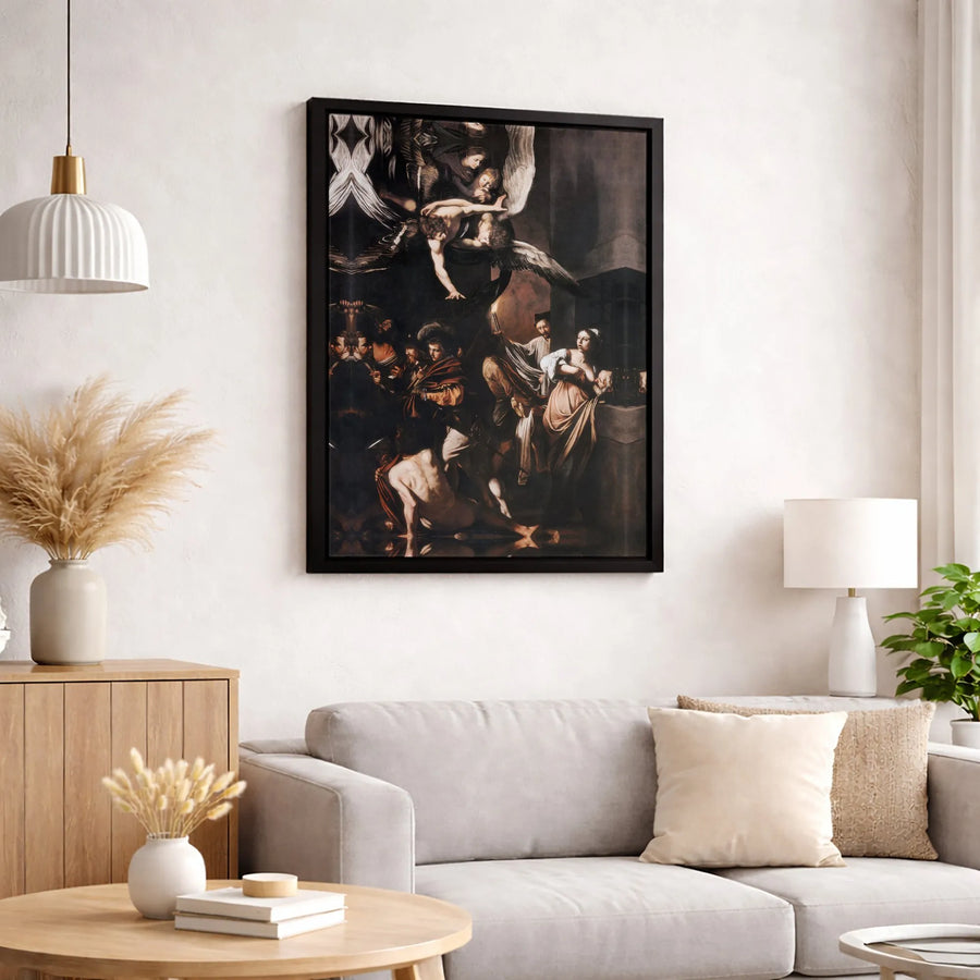 Caravaggio The Seven Works Of Mercy Canvas Print | Baroque Religious Wall Art | Premium Gallery-Wrapped Decor | Classical Masterpiece Gift