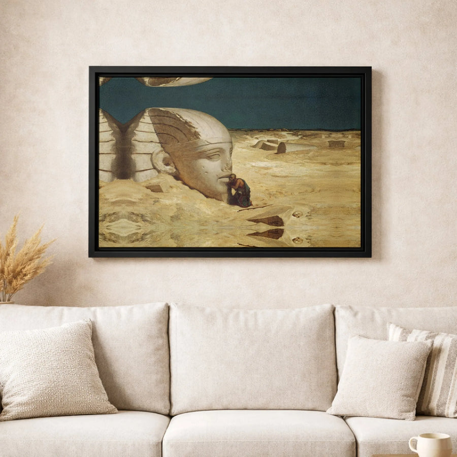 The Questioner Of The Sphinx Canvas Print | Elihu Vedder Classic Art | Premium Gallery Wrapped Decor | Sophisticated Gift For Art Collectors