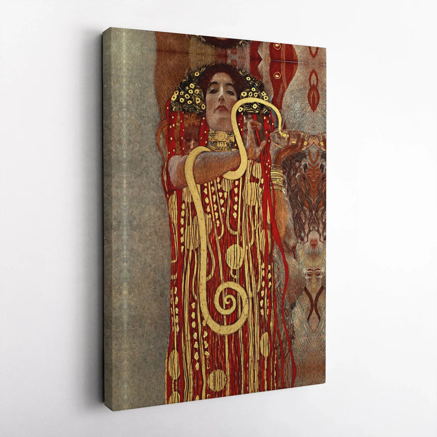 Hygeia Gustav Klimt Wall Art | Iconic Art Nouveau Masterpiece | Premium 1.25-Inch Gallery-Wrapped Canvas | Elegant Home Decor Gift