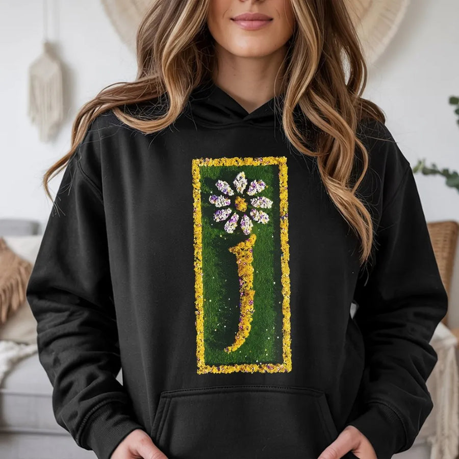 Mental Health Awareness Hoodie | Textured Daisy Semicolon Graphic | Premium Unisex Cotton Tee | Inspirational Hope Gift