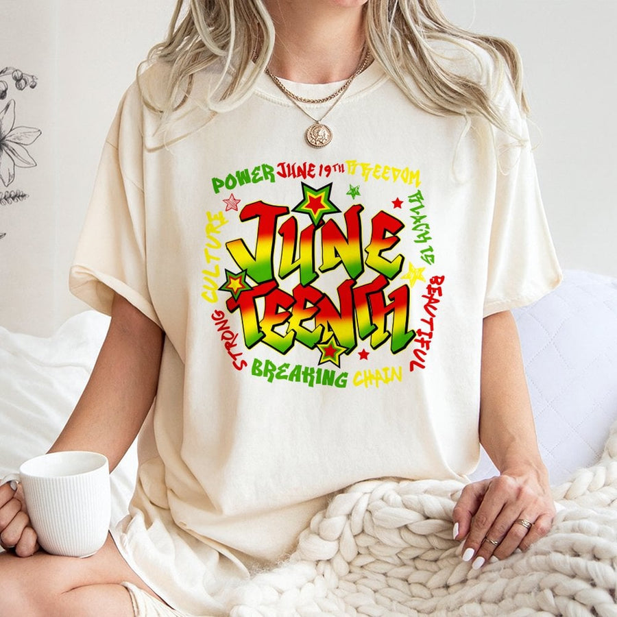 Juneteenth T-Shirt | Emancipation Day Freedom Design | Premium 100% Cotton Tee | Black History Month Apparel Gift for Men and Women