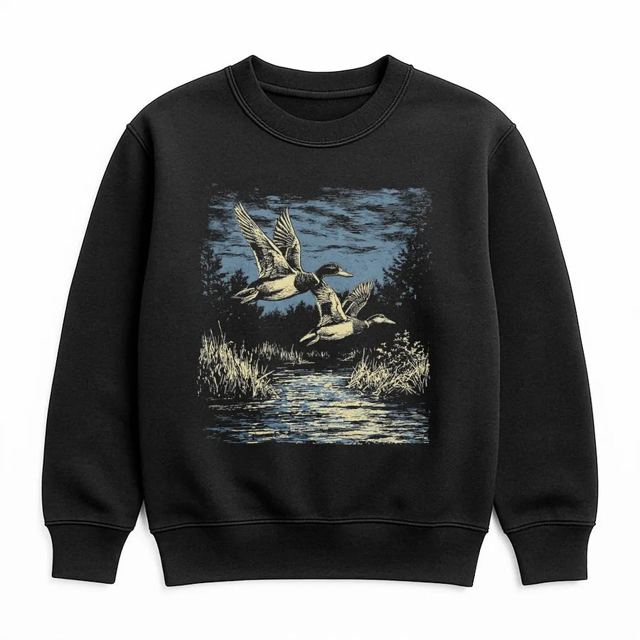 Vintage Mallard Duck Sweatshirt | Retro 90s Wildlife Graphic | Soft Cotton Blend Pullover | Gift for Hunters and Nature Lovers