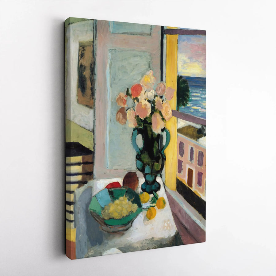 Matisse The Open Window Canvas Print | Famous Fauvist Painting Reproduction | Premium Fade-Resistant Wall Art | Modern Art Lover Home Decor Gift