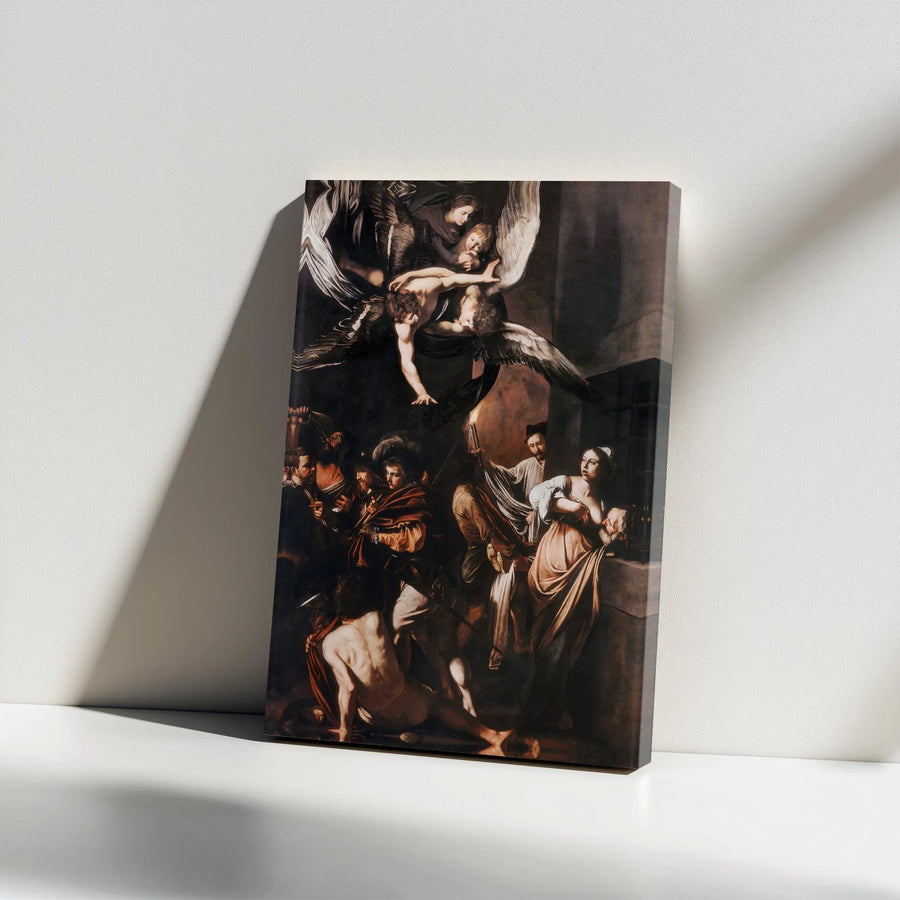 Caravaggio Seven Works of Mercy Canvas Print | Baroque Religious Wall Art | Premium Fade-Resistant Print | Collector's Gift for Art History Lover