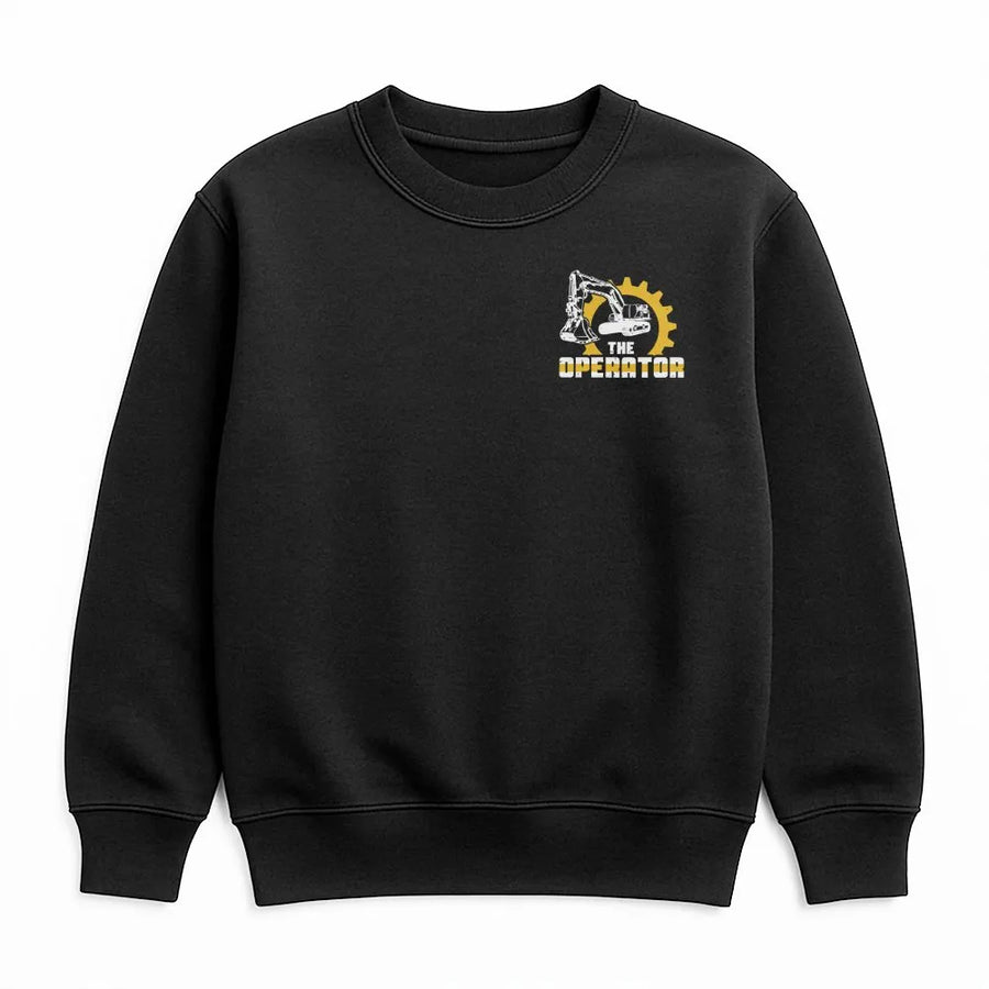 Excavator Operator Sweatshirt | The Operator Graphic Pullover | Soft Cotton Blend | Gift for Heavy Equipment Construction Worker