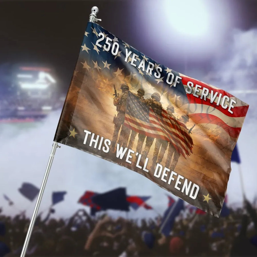 Veterans Day House Flag | Patriotic US Soldier Tribute | Double-Sided Polyester | Gift for Veteran & Military Families