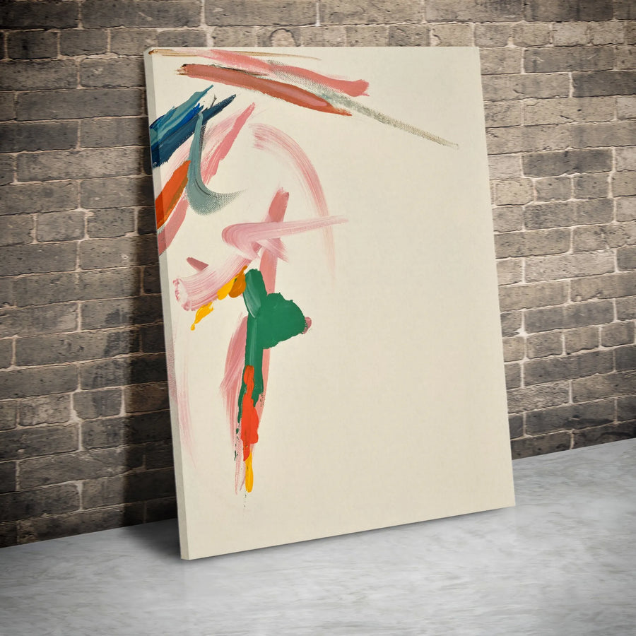 Abstract Brushstroke Canvas Wall Art | Colorful Minimalist Painting Print | Premium 1.25" Thick Gallery Wrap | Modern Home & Office Decor Gift