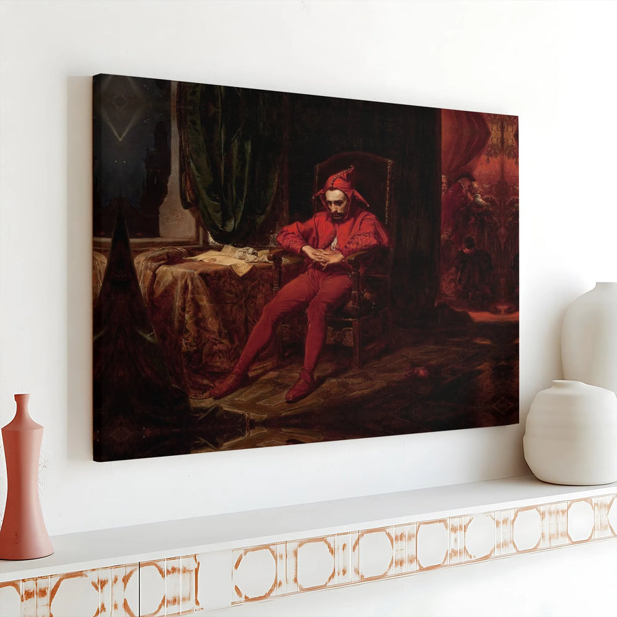 Stańczyk By Jan Matejko Canvas Print | Famous Polish Historical Art | 1.25" Gallery Wrap | Premium Museum Quality Home Decor Wall Art