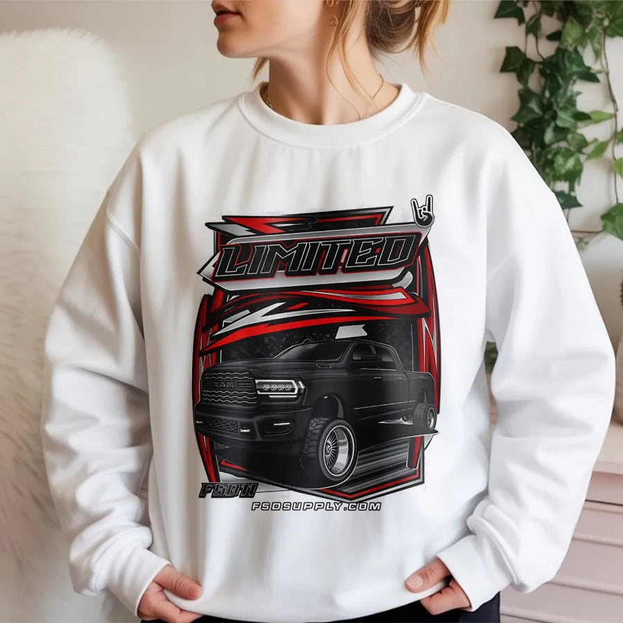 Truck Graphic Sweatshirt | Limited Edition Pickup Truck Design | Premium Cotton Blend Crewneck | Gift for Truck Enthusiast Men and Women