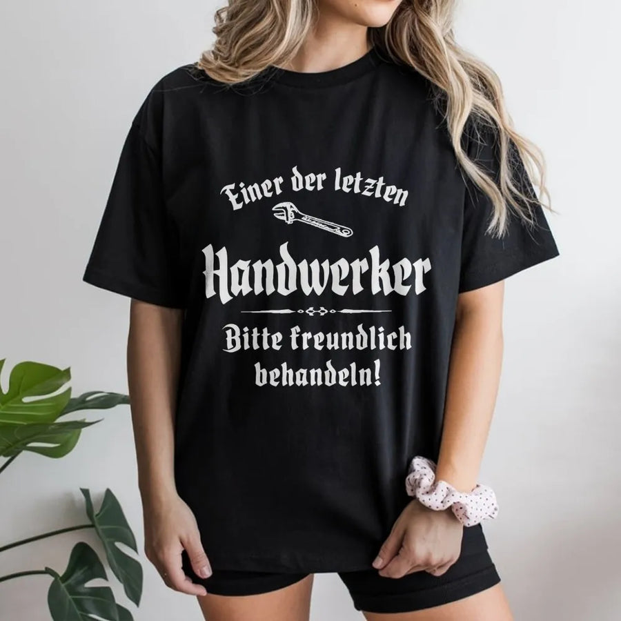 Handwerker T-Shirt | Funny German Craftsman Saying Graphic | Premium Cotton Blend | Gift for German Dad, Handyman
