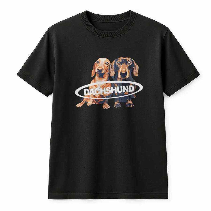 Dachshund T-Shirt | Cute Wiener Dog Graphic Sweatshirt | Premium Cotton Blend | Aesthetic Gift for Dog Mom